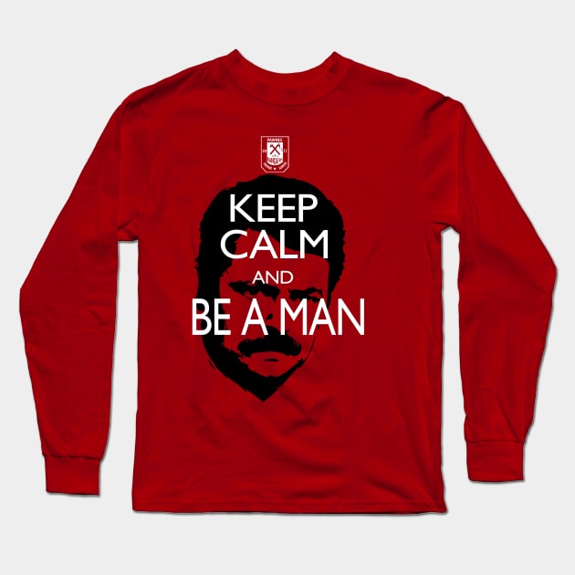 Keep Calm Ron Swanson Long Sleeve T-Shirt by Migs